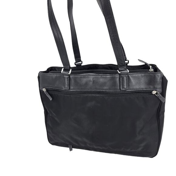 TUMI Black Nylon Leather Trimmed Travel Shoulder Professional Briefcase - Picture 9 of 9